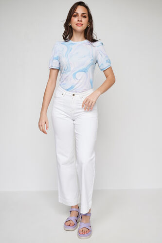 White Solid Straight Bottom, White, image 2